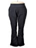 Healing Hands Solid Black Active Pants Size 2X - photo 1