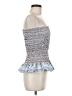 showpo 100% Polyester Blue Tube Top Size 8 - photo 4