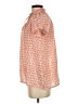 Rungolee 100% Silk Orange Short Sleeve Silk Top Size XXS - photo 5