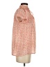 Rungolee 100% Silk Orange Short Sleeve Silk Top Size XXS - photo 4
