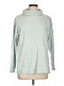 T by Talbots 100% Cotton Teal Turtleneck Sweater Size L - photo 1