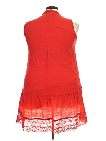 Indigo Rose Sleeveless Blouse (view 2)