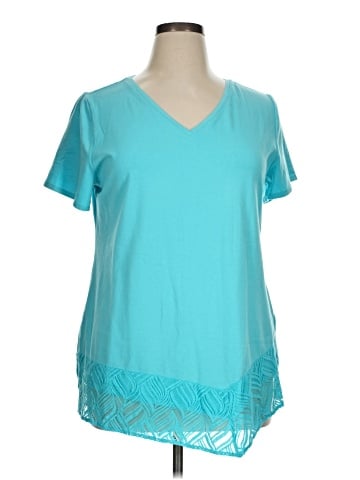 H By Halston Short Sleeve Top (view 1)
