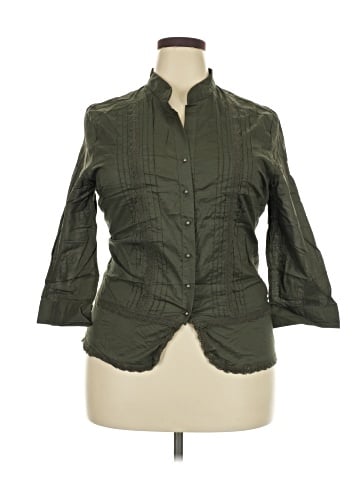 Antilia Femme 3/4 Sleeve Button-Down Shirt (view 1)