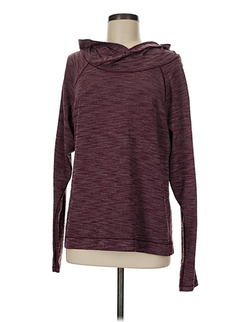 Pre-owned Lululemon Athletica Pullover Sweater In Burgundy