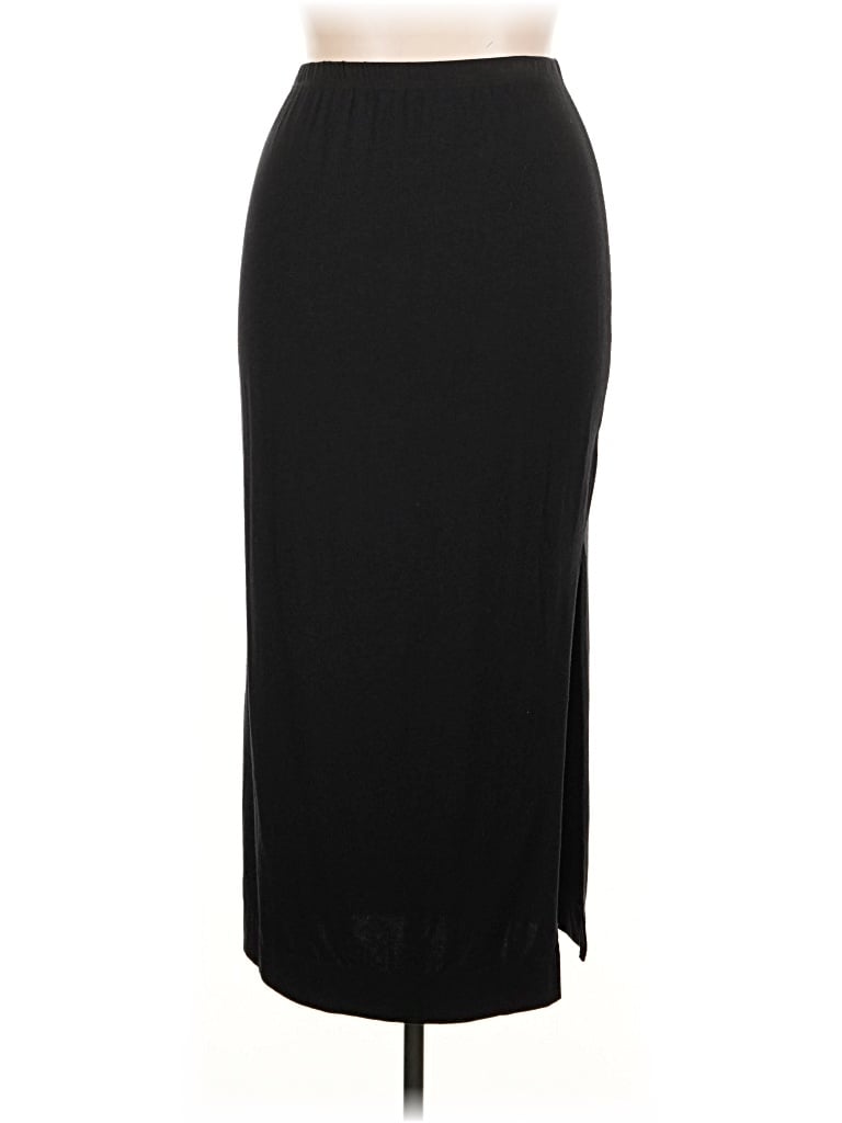 Pre-owned Joan Vass Formal Skirt In Black