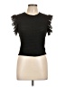 Zara Black Short Sleeve Turtleneck Size L - photo 1