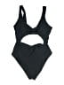 Zaful Solid Black One Piece Swimsuit Size M - photo 1
