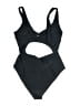 Zaful Solid Black One Piece Swimsuit Size M - photo 2