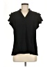 Blooming Jelly Black Short Sleeve Blouse Size M - photo 1