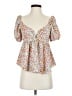 Entro White Short Sleeve Blouse Size S - photo 1