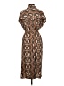 BCBGMAXAZRIA 100% Polyester Paisley Brown Casual Dress Size Lg - photo 2