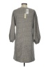 Max Studio Houndstooth Gray Casual Dress Size XS - photo 2