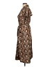 BCBGMAXAZRIA 100% Polyester Paisley Brown Casual Dress Size Lg - photo 5