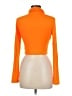 MSBASIC 100% Modal Orange Ivory Long Sleeve Turtleneck Size M - photo 2