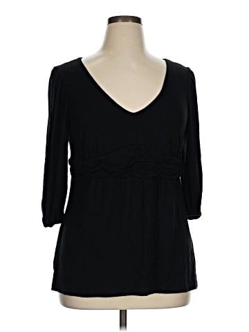 NY Collection 3/4 Sleeve Top (view 1)