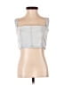 WeWoreWhat 100% Cotton Silver Sleeveless Blouse Size XS - photo 1