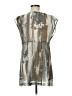 CAbi 100% Polyester Gray Ivory Sleeveless Blouse Size M - photo 2