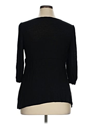 NY Collection 3/4 Sleeve Top (view 2)