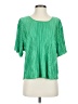 Good American 100% Polyester Green Short Sleeve Blouse Size 5 - 6 - photo 1