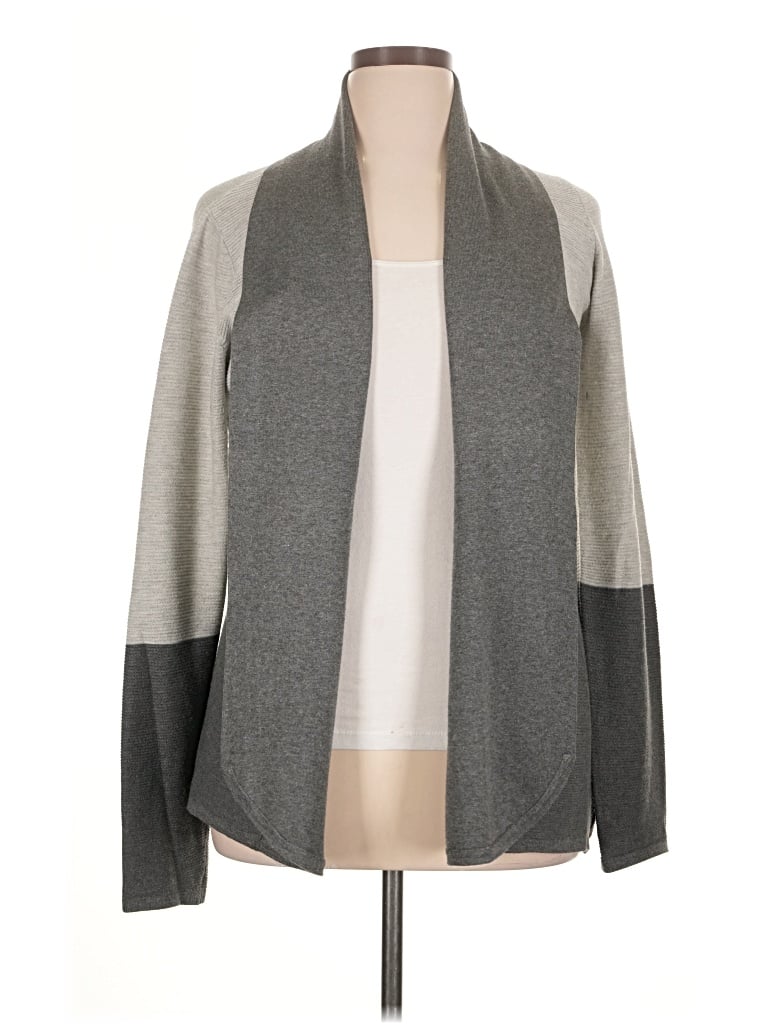 Pre-owned Evolution By Cyrus Cardigan Sweater In Gray