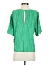 Good American 100% Polyester Green Short Sleeve Blouse Size 5 - 6 - photo 2