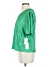 Good American 100% Polyester Green Short Sleeve Blouse Size 5 - 6 - photo 5