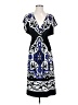 NY Collection Graphic Blue Casual Dress Size XS - photo 1