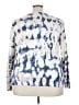 Nic + Zoe Print Silver Pullover Sweater Size 3X - photo 2