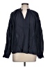Madewell Blue Long Sleeve Blouse Size L - photo 1