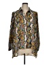 Lena Gabrielle 100% Polyester Paisley Gold Long Sleeve Blouse Size XL - photo 1