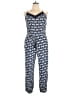 Aerie 100% Viscose Argyle Blue Jumpsuit Size XL - photo 1