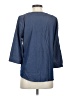 Ellen Tracy Blue 3/4 Sleeve Blouse Size S - photo 2