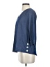 Ellen Tracy Blue 3/4 Sleeve Blouse Size S - photo 5