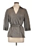 East5th Gray 3/4 Sleeve Button-Down Shirt Size L - photo 1