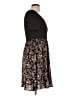 Shein 100% Polyester Floral Black Casual Dress Size L - photo 4
