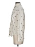 Rails 100% Silk Print Ivory Long Sleeve Silk Top Size XS - photo 5