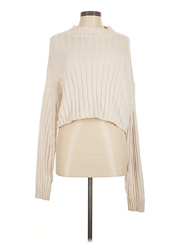 Pre-owned La Hearts Turtleneck Sweater In Ivory