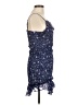 Aqua 100% Polyester Floral Blue Cocktail Dress Size M - photo 4