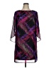 AGB 100% Polyester Graphic Purple Cocktail Dress Size 14 - photo 1