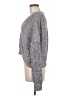 Splendid 100% Cotton Metallic Gray Pullover Sweater Size M - photo 5