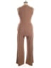 Cider Solid Brown Jumpsuit Size XL - photo 2
