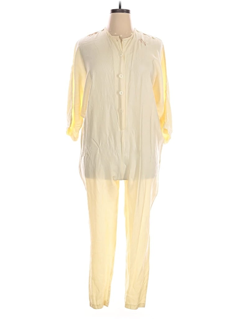 Pre-owned Assorted Brands Jumpsuit In Ivory