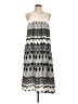 NY Collection 100% Polyester Chevron-herringbone Silver Casual Dress Size L - photo 1
