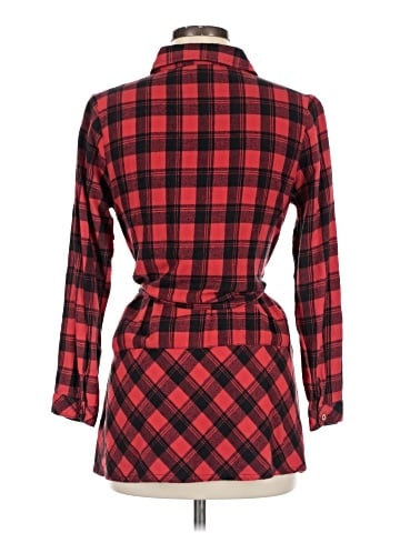 HEATHER Long Sleeve Button-Down Shirt (view 2)