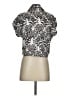 Panama Jack Animal Print Silver Short Sleeve Blouse Size XS - photo 2