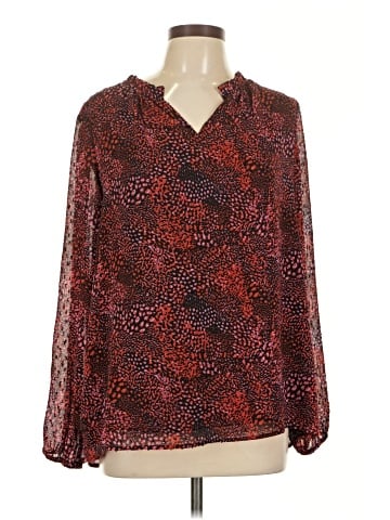 Adrienne Vittadini Long Sleeve Blouse (view 1)