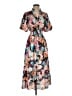 THML 100% Polyester Print Teal Cocktail Dress Size XS - photo 1