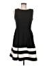 Calvin Klein Stripes Black Casual Dress Size 6 - photo 1