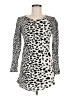 Zara Basic Animal Print Ivory 3/4 Sleeve T-Shirt Size M - photo 1